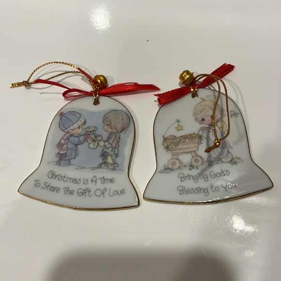 Precious Moments Ornament Set - 2 From 1986 - Picture 7 of 7